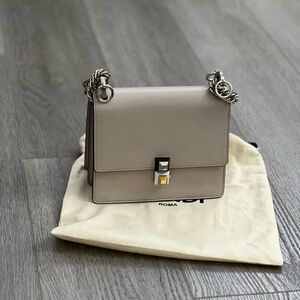 Fendi Calfskin Leather Small Kan I Bag